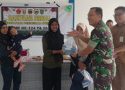 TMMD Ke- 124 KODIM 0320 /DUMAI Melaksanakan Kegiatan Pemberian Bantuan Sosial